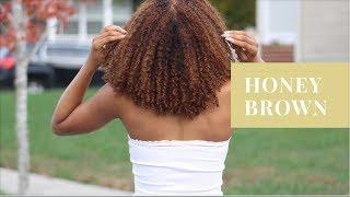 Dying Natural Hair Honey Brown