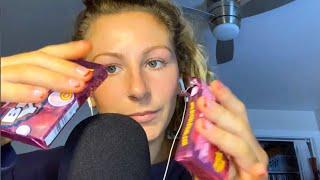 ASMR  Candy Wrapper Crinkle Sounds, Tapping & Scratching (No Talking After Intro)