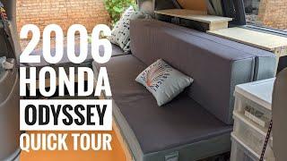 A Quick Tour of Our 2006 Honda Odyssey Camper