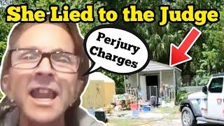 SHE LIED TO THE JUDGE ... PERJURY CHARGES COMING