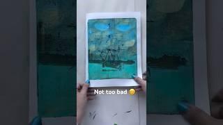 Magazine image transfer technique #gelprinting #printmaking #monoprint #artjournaling