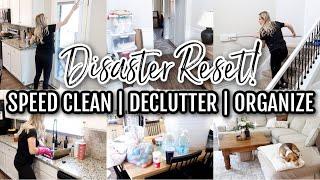 *NEW*   DISASTER DEEP CLEAN, DECLUTTER, + RESET! || SPEED CLEAN WITH ME || DIY PROJECT UPDATES 