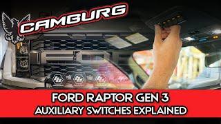 Gen 3  Raptor / F50 Auxiliary Up-fitter Switch info wiring