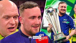 Luke Littler and Michael van Gerwen react to DOMINANT 2025 World Darts Championship final 