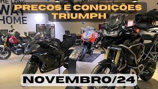 TRIUMPH: PREÇOS E CONDIÇÕES DO MÊS DE NOVEMBRO 2024!!!