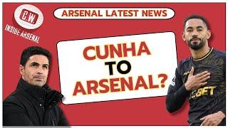 Arsenal latest news: Cunha links | Muani on loan | Arteta's Martinelli decision | Saka reaction