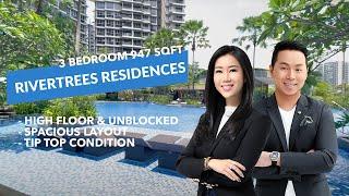 Rivertrees Residences 3 Bedroom 947 sqft for Sale (SOLD)