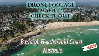 Burleigh Heads Drone footage, beautiful summers day
