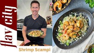 Shrimp Scampi with Low Carb Cauliflower Rice Pilaf