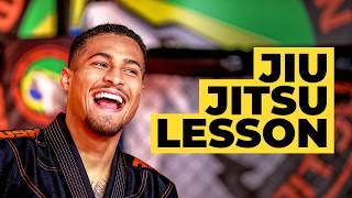 Joao Gomes and UFC's Jai Herbert practice Brazilian Jiu Jitsu!