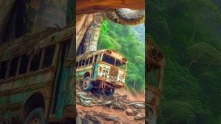 AI Nature Exploration | Amazing Scenery | Python and Lost Bus #shorts #trending #wow