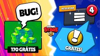 BUG DE 170 GEMAS GRÁTIS e A NOTIFICAÇÃO FAVORITA DO JOGADOR DE BRAWL STARS!