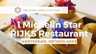 RIJKS, The Museum Food is as Good as the Art. 1 Michelin Star