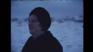 Super 8 AMATEUERFILM:  Schnee 1987/ Mit Elizabeth Schmidt (?) mit Enkelkind