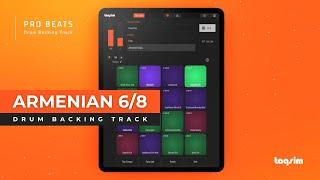 20 Minute Armenian 6/8 Backing Track - 120 BPM - iOS Pro Beat Drum Loop Machine App