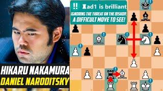 Hikaru Nakamura *CRUSHED* Daniel Naroditsky with Brilliant Rook Sacrifice - PRO League 2019