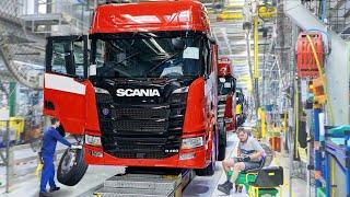 Scania Truck Manufacturing: Inside Swedish factory - Production from Scratch - Assembly line