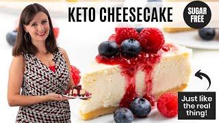 KETO CHEESECAKE: 5g net carbs + just like the real thing!