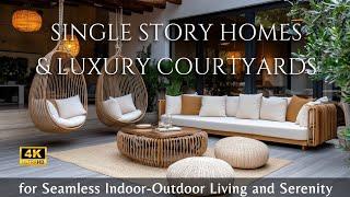 Elegant Homes and Garden: Luxury Courtyard Design for Seamless Indoor-Outdoor Living and Serenity