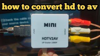 How to convert hdmi to av How To Connect HDMI To AV(Audio/Video) Converter Review & Unboxig 2023