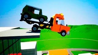 Building Cars Falls Crashes #1 | Brick Rigs