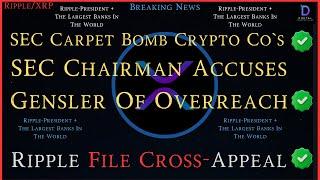 Ripple/XRP-SEC Carpet Bomb Crypto Co`s, Ripple File Cross-Appeal,SEC Chairman Accuses Gensler