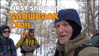 First Snow on Snowbank Trail BWCA