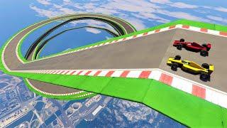 Racing To The Top: F1 Giant Sprial Road Race