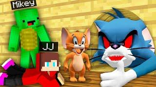 JJ and Mikey HIDE From Scary TOM and Jerry EXE in Minecraft Challenge Maizen 100 days