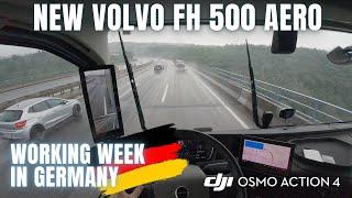 Das Leben eines LKW-Fahrers in ️ Regen  Deutschland VOLVO AERO