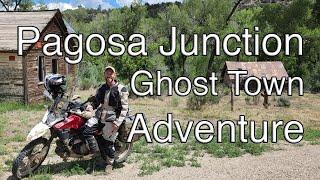 Motorcycle Adventure to Pagosa Junction Ghost Town gets a little muddy! - Scenic dual sport ride