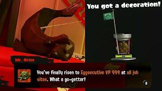 What happens when you reach Eggsecutive VP 999 on all stages? (Splatoon 3 Salmon Run: Next Wave)