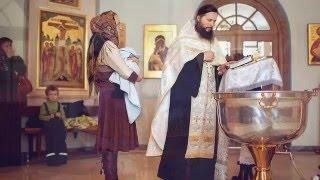 Крещение Егора в храме Рождества Пресвятой Богородицы в Крылатском