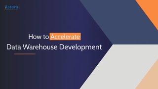 How Can Businesses Accelerate Data Warehouse Development | Data Warehouse Modernization