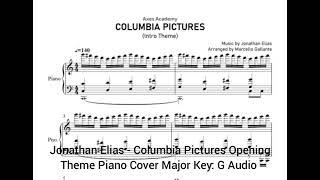 Jonathan Elias - Columbia Pictures Opening Theme Piano Cover Major Key: G Audio