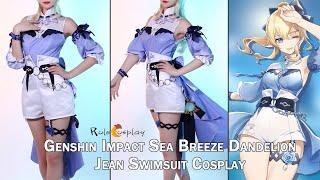 Sea Breeze Dandelion Jean Swimsuit Cosplay Showcase - Genshin Impact｜RoleCosplay