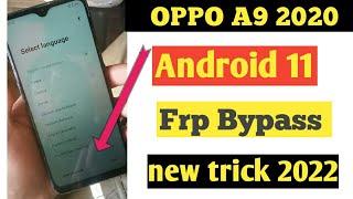 Oppo A9 2020 Frp bypass || Oppo A9 2020 frp bypass android 11|| CPH (1937) Google Account bypass