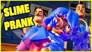 SLIME PRANK ON ANI-TRON - Hello Neighbor Mod