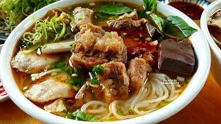 BÚN SƯỜN BÒ cách nấu chẩn vị ngon như bún bò Huế, món ăn sáng hấp dẫn |Nhamtran FV