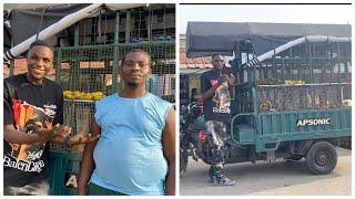 I Met This Guy Who Moves Around Accra With A Tricycle As A Shop Selling Market Groceries