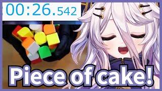 Henya Showed How Genius She Is By Solving A Rubik's Cube In 30s 【VShojo/ Eng Sub】