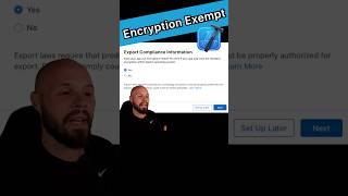 Xcode Tip - No More Export Exempt Pop Up #iosdeveloper #swift #xcode