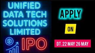 || Unified Date Tech Solutions Ltd IPO ||