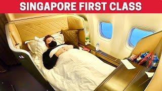 ALONE in Singapore Airlines First Class *To New York*