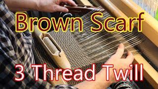 Brown Scarf - 3 Thread Twill