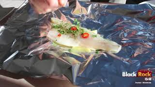 Steamed fish on the Black Rock Grill Rock, Steak Stone Recipe Ideas