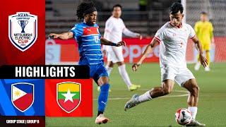  PHILIPPINES 1-1 MYANMAR  | #MITSUBISHIELECTRICCUP 2024 GROUP B