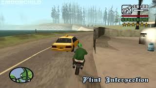 6 Star Wanted Level - Riding across the map on an FCR-900 - Homie doesn't survive - GTA San Andreas