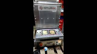 Настольный запайщик лотков с газом (продувка). Роспак.