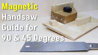 Magnetic Handsaw Guide for 90 & 45 Degree Cuts